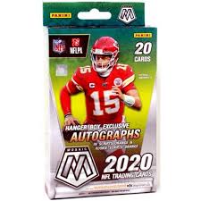 Design fut 21 cards with our card generator. Panini 2020 Panini Mosaic Nfl Football Trading Cards Hanger Box 20 Cards 4 Exclusive Orange Parallels Walmart Com Walmart Com