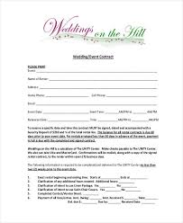 Image Result For Wedding Planner Contract Form In 2019