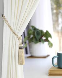 beige curtains accessories for