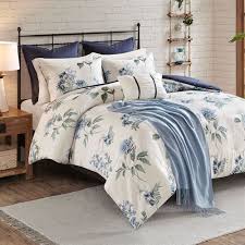 Blue Magnolia Fl Comforter Bedding