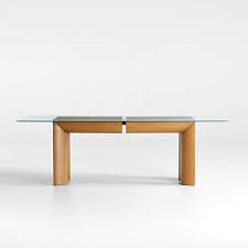 Emma Wood And Glass Top Dining Table