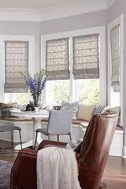 Learn more about window treatment ideas with guides and photos. The Ultimate Guide To Blinds For Bay Windows Blinds Com Window Treatments Living Room Living Room Blinds Bay Window Living Room