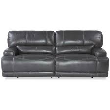 Gear Charcoal Leather Power Reclining