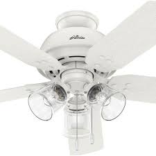 White Ceiling Fan With Light Kit 51365