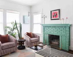 34 painted brick fireplace ideas for a