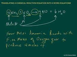 Translating Chemical Reactions To Word
