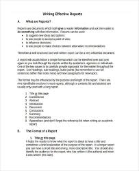 Free 10 Report Writing Examples In Pdf Examples