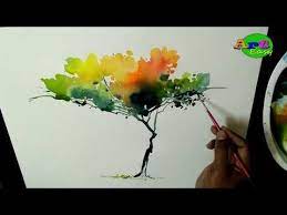 Easy Watercolor Tree Painting For