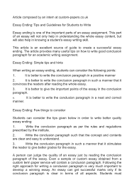 Second, you are getting a perfect result. Calameo Essay Ending Tips And Guidelines For Students To Write