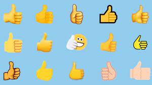 over thumbs up emoji