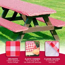 Fitted Tablecloth Cover With Picnic