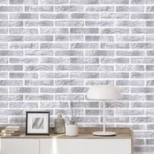 Duplex Brick Wallpaper Light Grey