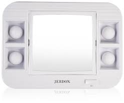 jerdon j1015 led lighted makeup mirror