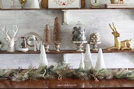 how to decorate shelves for christmas