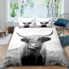 Erosebridal Highland Cow Comforter