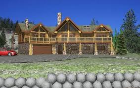 Nicola Lake Log Home Plans 3040sqft