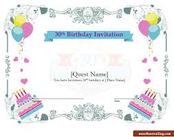 Download Free 30th Birthday Invitations Templates For Him Or
