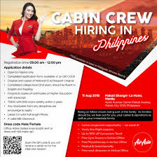We've identified eight states where the typical salary for a flight attendant job is above the national average. Fly Gosh Air Asia Cabin Crew Recruitment 2018 Walk In Interview Manila Philippines