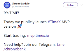 Chronobank Time Timex Exchange Mvp Launch Coindar