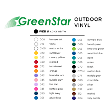 Greenstar Outdoor Vinyl Color Guide Booklet 100 Discount