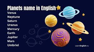 names of planets in the solar system in