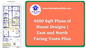 4500 Sqft Plans Of House Designs East