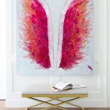 reclaimed wood angel wing art