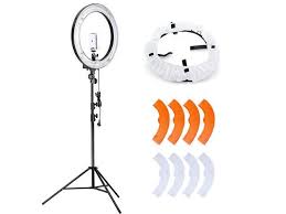 Neewer Camera Photo Video Lighting Kit Includes 18 Inches 75w 5500k Fluorescent Ring Light Light Stand Diffuser Mini Ball Head And Phone Holder For Camera Smartphone Vine Youtube Newegg Com