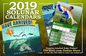 2019 Solunar Calendar