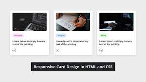 create responsive cards in html and css