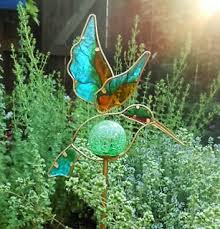 A Solar Hummingbird Garden Stake Lights
