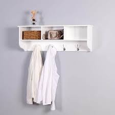 Wateday White Wall Mounted Coat Rack