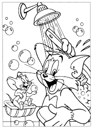 Cat tom and mouse jerry. Coloring Page Tom And Jerry Coloring Pages 12