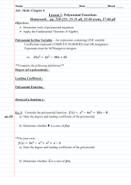 polynomial equations