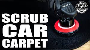 how to clean and scrub car carpet