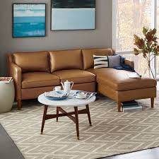 hamilton leather 2 piece chaise sectional
