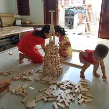 Bộ gỗ xếp hình, đồ chơi rút gỗ thông minh rèn tư duy cho bé loại đẹp - (Rút  gỗ + xếp hình + Domino) - Lắp ghép, Xếp hình