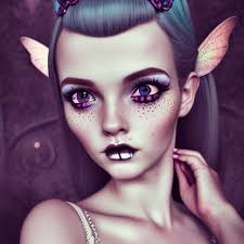 cute fairy princess with freckles alt