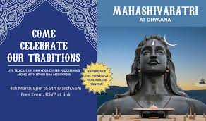 mahashivraatri at dhyaana with celebrate mahashivaratri dhyaana