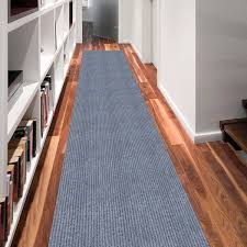 non slip rubberback solid runner rug