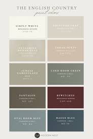 The English Country Paint Colors