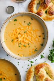 beer cheese soup food with feeling