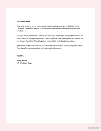 warning letter template in word free