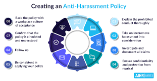 how to create an anti harment policy