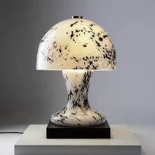 Hand Blown Heavy Glass Table Lamp