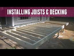 installing joists and decking diy