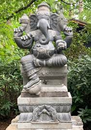 large stone ganesh statue