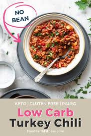 no bean low carb keto turkey chili