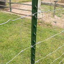 7 Ft Green Steel Fence T Post