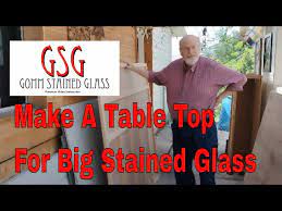 Table Top For Large Stained Glass V375